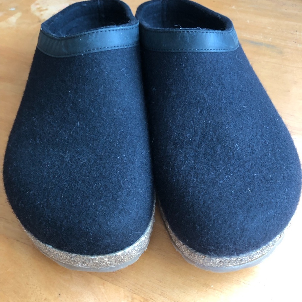 New without box haflinger mens wool clogs slippers house shoes 48 slip on